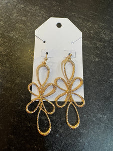 Gold Flower Power Dangles