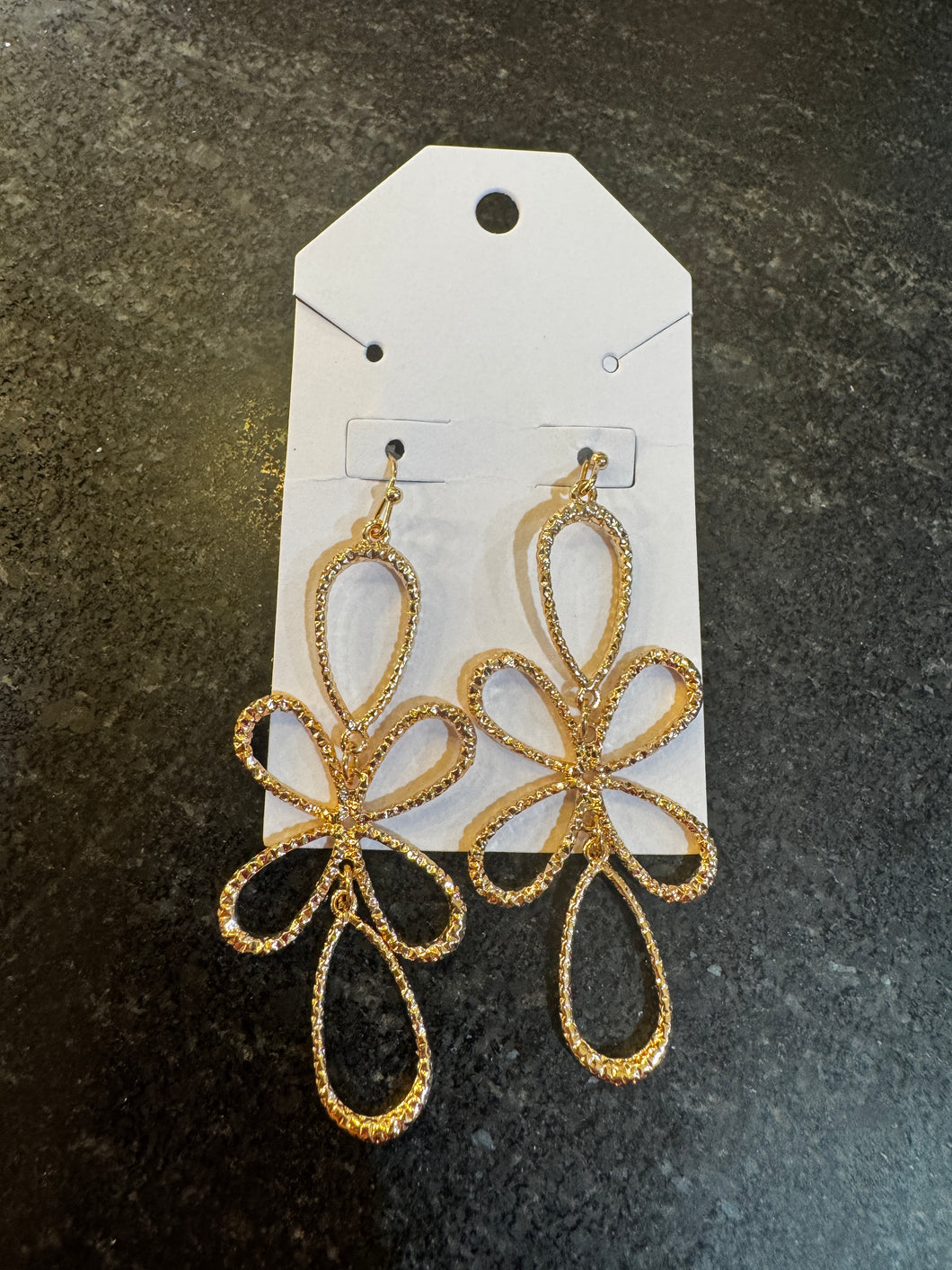 Gold Flower Power Dangles