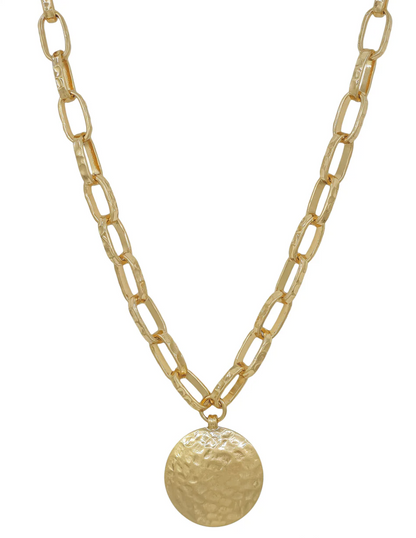Hammered Horizon Necklace