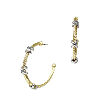 Crisscross Chic Hoops
