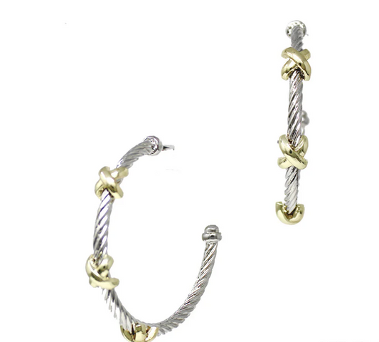 Crisscross Chic Hoops