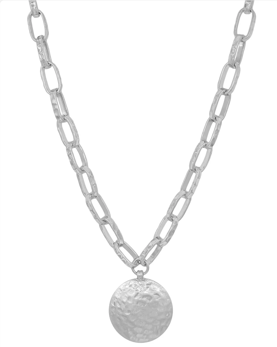Hammered Horizon Necklace