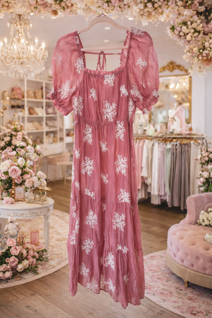 Dainty Floral Midi Dress