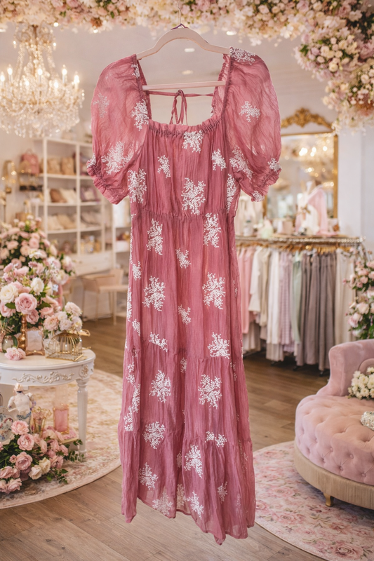 Dainty Floral Midi Dress