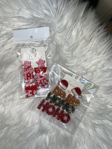 Festive Beaded Earrings