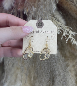 Golden Hour Rhinestone Earrings