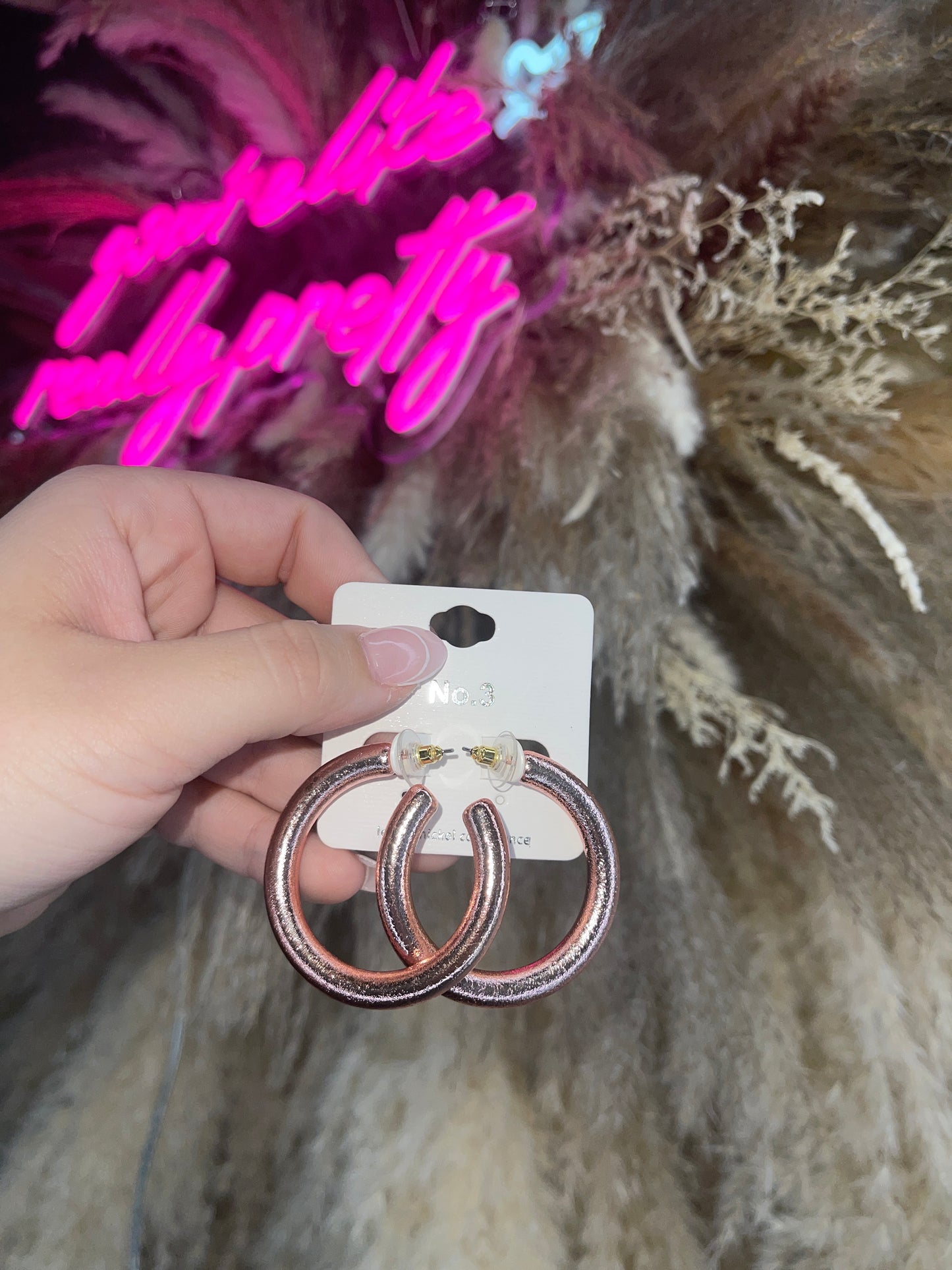 Stand Out Metallic Hoops