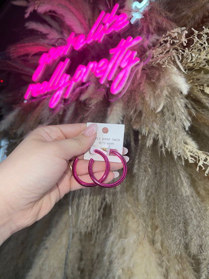 Stand Out Metallic Hoops