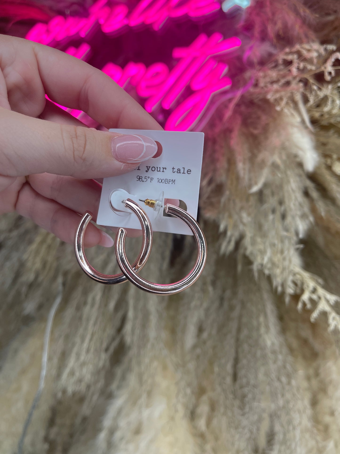 Stand Out Metallic Hoops