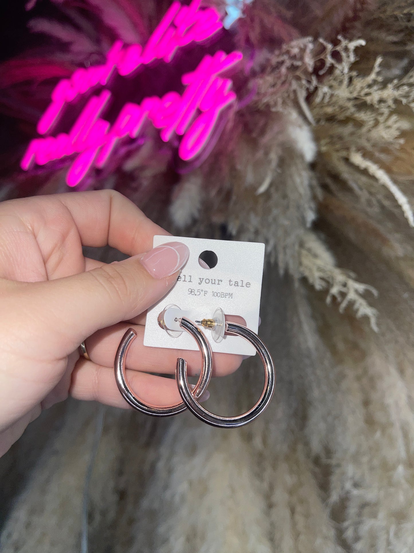 Stand Out Metallic Hoops