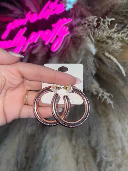 Stand Out Metallic Hoops