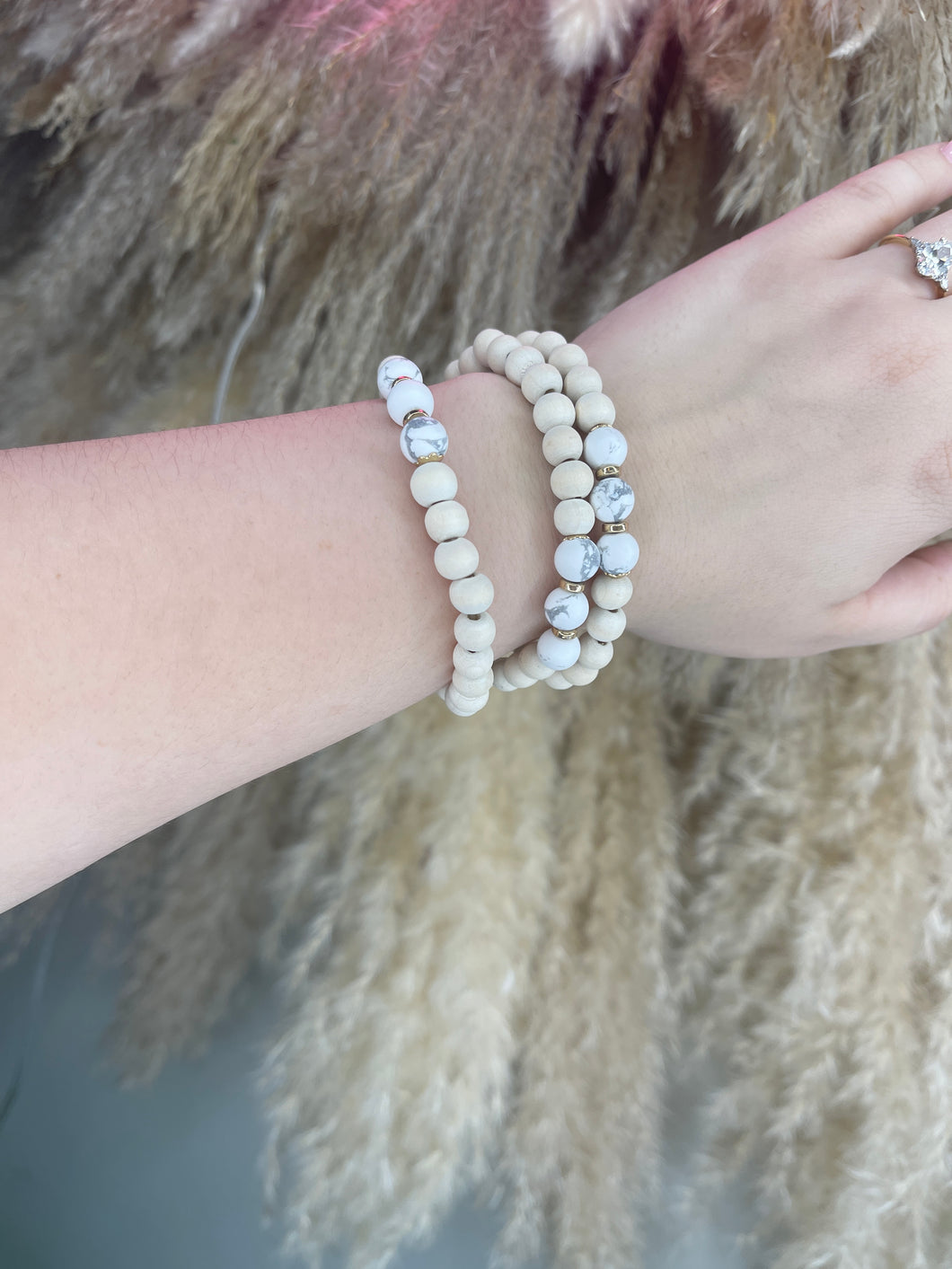 Beaded Marble Bracelets