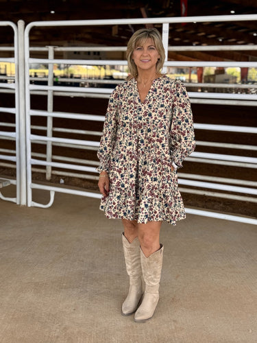 Fall In Floral Dress