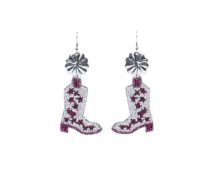 Myra Beaded Boots Earrings