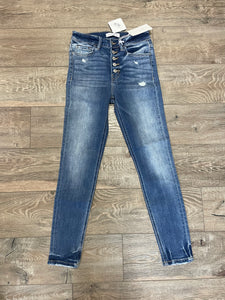 Flying Monkey Minimally Distressed Ankle Skinnies