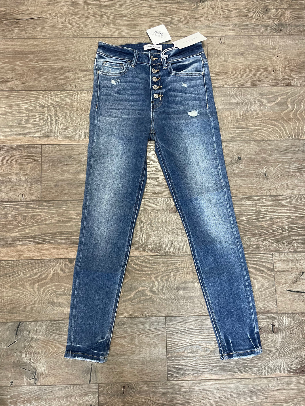 Flying Monkey Minimally Distressed Ankle Skinnies