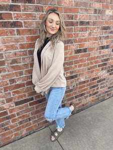 Fallon Long Sleeve Tie Blouse