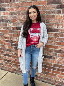 Waffle Knit Cardigans