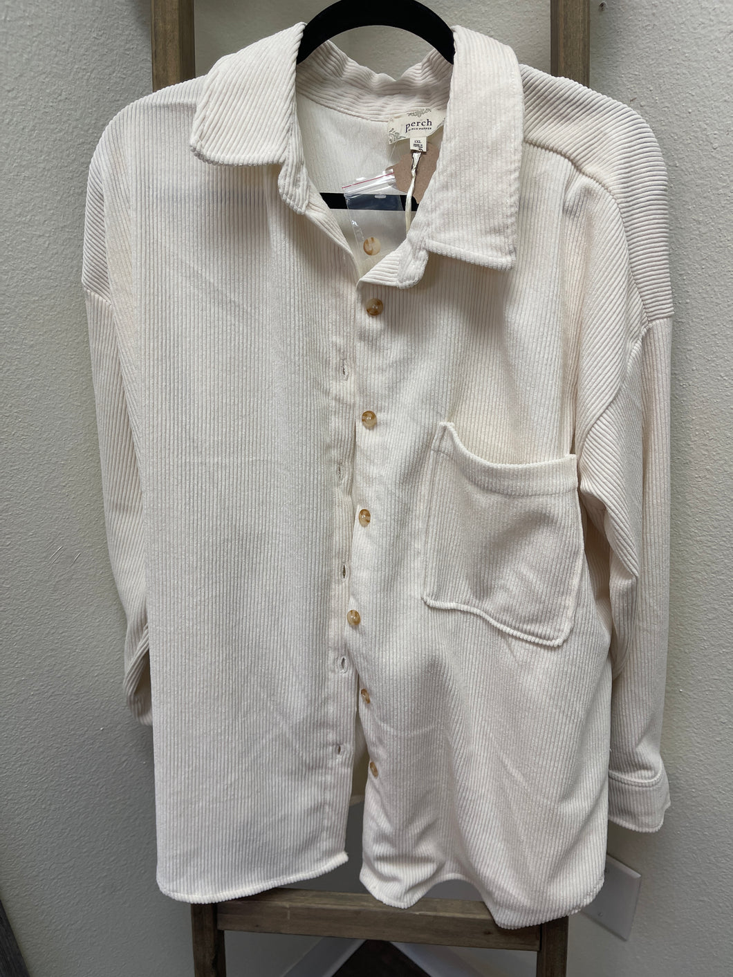 Corduroy Button Up Shacket