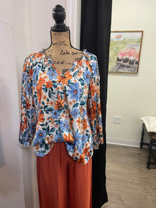 Floral Print Long Sleeve Top