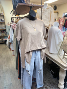Round Neck 1/2 Sleeve Top