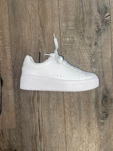 All White Platform Sneaker