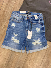 Load image into Gallery viewer, JB HW Mid-Length Distressed Shorts
