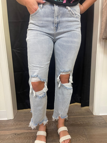 HR Straight Crop Jeans