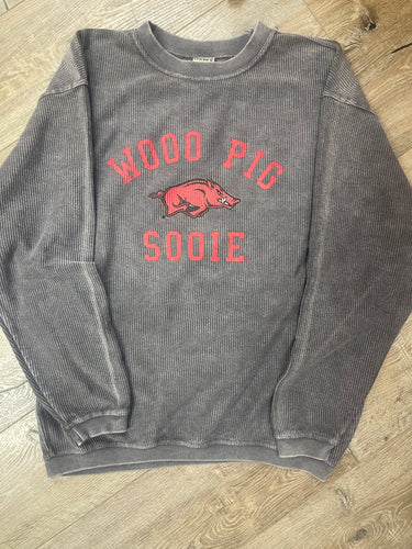 Woo Pig Sooie Corded Sweatshirt