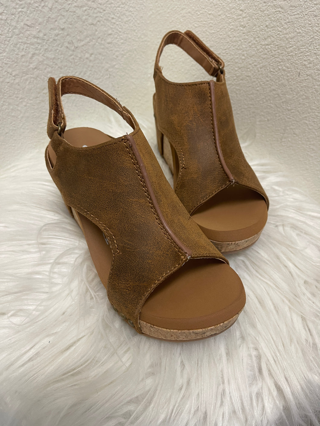 Liberty Tan Leather Sandals